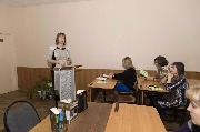 Выступление заведующей отделом естественнонаучной, аграрной, медицин-ской и технической литературы ГБУК «Национальная библиотека имени А. С. Пушкина» Анны Ивановны Аношкиной.